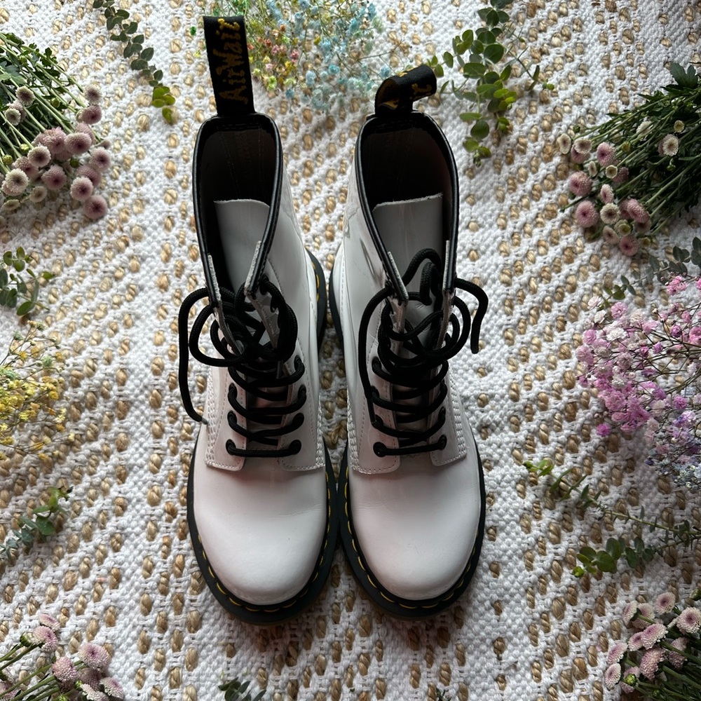 Dr. Martens Women's White Boots